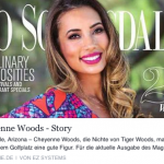 Cheyenne Woods auf dem Facebook-Auftritt der Golf Time