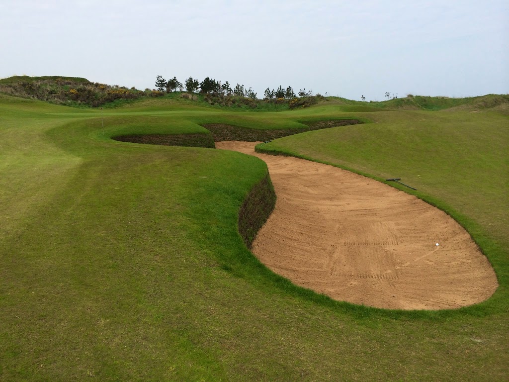 Der taffe Bunker am dritten Grün von Kingsbarns