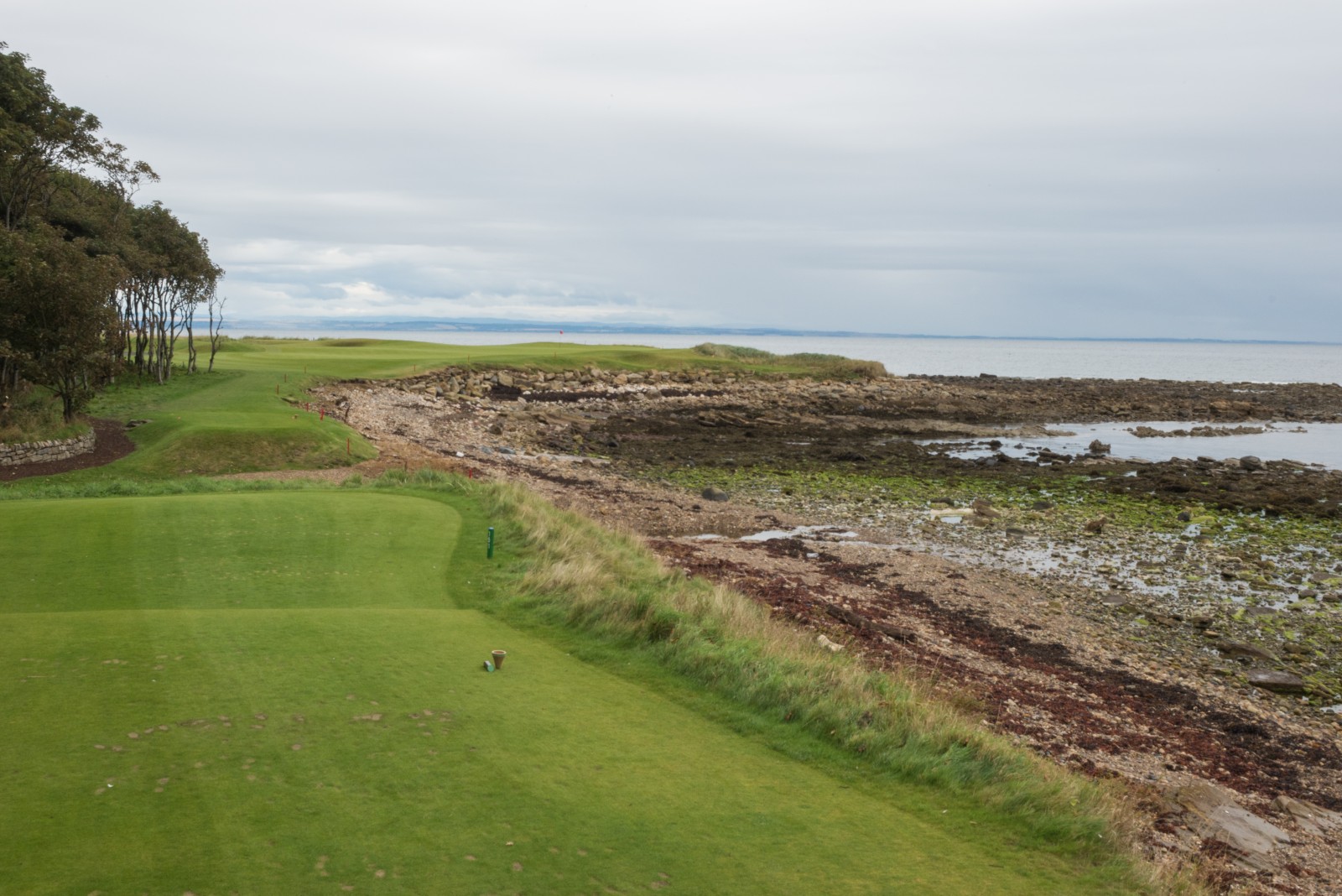 Die 15 von Kingsbarns, bei Wind ein unangenehmes Par 3