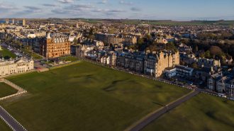 Der Old Course von oben