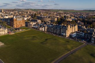 Der Old Course von oben